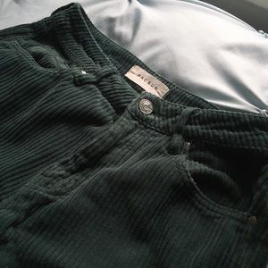 PACSUN Corduroy Green Mom Jeans
